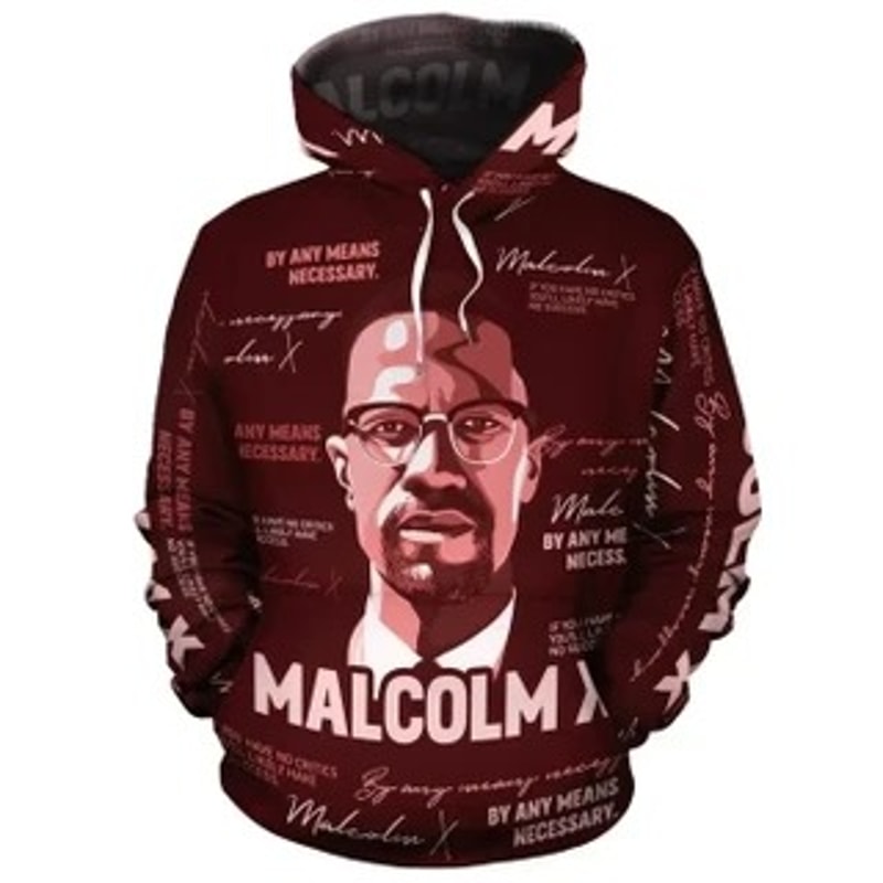 Malcolm X Red Hoodie Viking All Over Print Hoodie Zip Hoodie Fleece Hoodie 3D, Love Hunting Hoodie Zip Hoodie 3D L2147