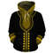 Ankara Gold Viking All Over Print Hoodie Zip Hoodie Fleece Hoodie 3D, Love Hunting Hoodie Zip Hoodie 3D L2166