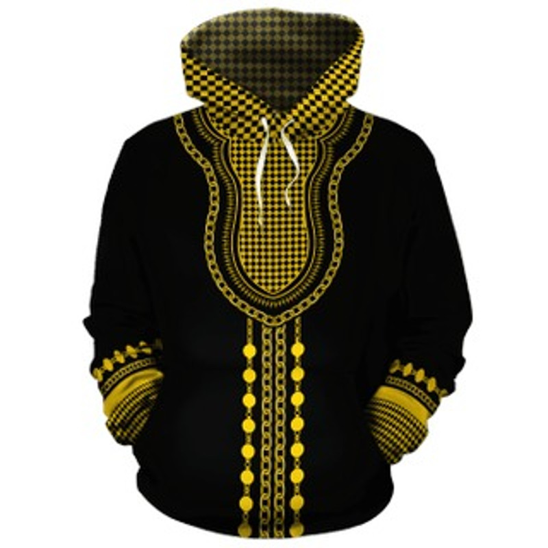 Ankara Gold Viking All Over Print Hoodie Zip Hoodie Fleece Hoodie 3D, Love Hunting Hoodie Zip Hoodie 3D L2166