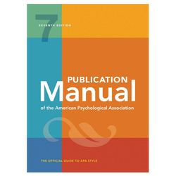 Publication Manual (OFFICIAL) 7th Edition of the American Psychological Association Seventh Edition, ebook PDF