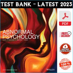 Test bank for Abnormal Psychology 6th Canadian Edition Flett - PDF