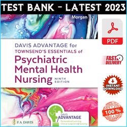 Test Bank Davis Advantage for Townsends Essentials of Psychiatric Mental Health Nursing 9th Edition Karyn Morgan - PDF