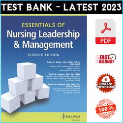 Test Bank for Essentials of Nursing Leadership and Management, 7th Edition Weiss - PDF