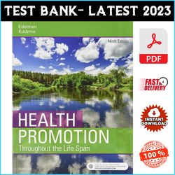 Test Bank for Health Promotion Throughout the Life Span 9th Edition Edelman - PDF