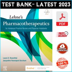 Test Bank for Lehne's Pharmacotherapeutics for Advanced Practice Nurses and Physician 2nd Edition By Laura R - PDF