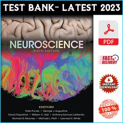Test Bank for Neuroscience 6th Edition by Dale Purves - PDF