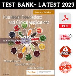 Test Bank for Nutritional Foundations and Clinical Applications 8th Edition by Michele Grodner - PDF