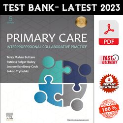 Test Bank for Primary Care, Interprofessional Collaborative Practice, 6th Edition Buttaro - PDF