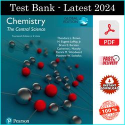 Test Bank for Chemistry: The Central Science (Mastering Chemistry) 14th Edition by Theodore Brown - PDF