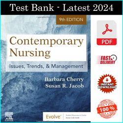 Test Bank for Contemporary Nursing: Issues, Trends, & Management 9th Edition, by Barbara Cherry, ISBN: 978032377687 PDF
