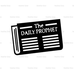 The Daily Prophet SVG, Wizarding News Paper SVG, Harry Potter Series Film SVG, Potter Cricut, Harry Silhouette, Magic SV