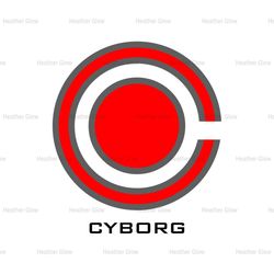 Avengers Superhero Cyborg Logo SVG