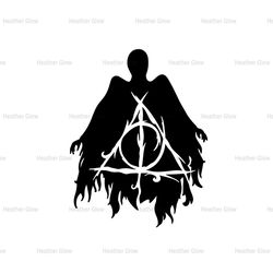 Ghost Deathly Hallows Symbol Harry Potter SVG Silhouette