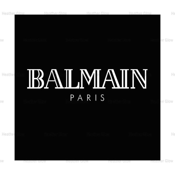 Balmain Paris White Logo SVG, Balmain SVG, Paris SVG, Balmai | Inspire ...