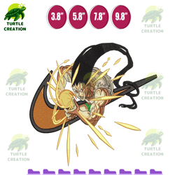 nike x gon - anime embroidery design, anime inspired machine embroidery design, digital anime embroidery files