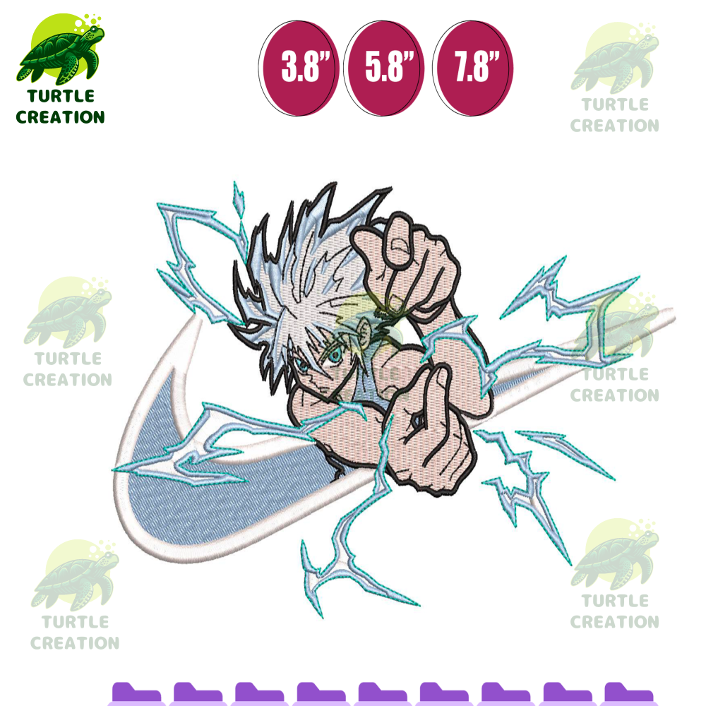 Nike x Killua - Anime Embroidery Design, Anime Inspired Machine Embroiery Design, Digital Anime Embroidery Files.png