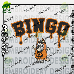 bluey machine embroidery designs, drop name bluey bingo halloween embroidery designs, halloween embroidery files 1