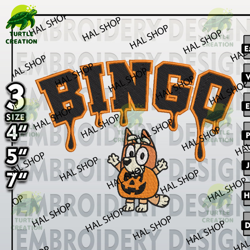 Bluey Machine Embroidery Designs, Drop Name Bluey Bingo Halloween Embroidery Designs, Halloween Embroidery Files 1.jpg