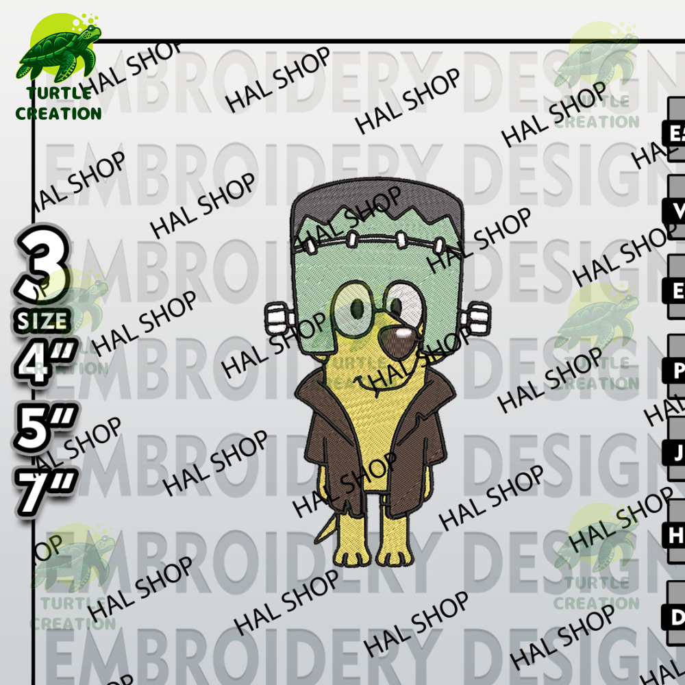 Bluey Machine Embroidery Designs, Drop Name Bluey Lucky Halloween Embroidery Designs, Halloween Embroidery Files.jpg