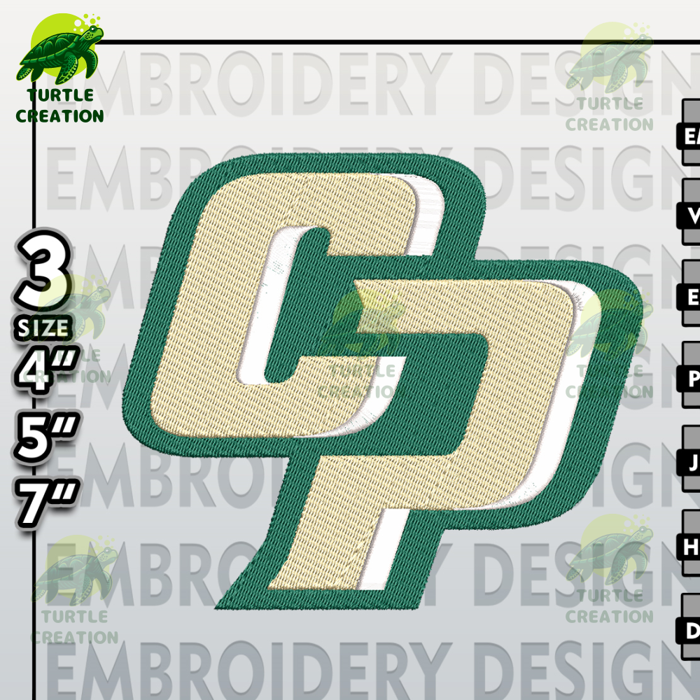 Cal Poly Mustangs Roadrunners Embroidery Designs, NCAA Logo Embroidery Files, Machine Embroidery Pattern.jpg