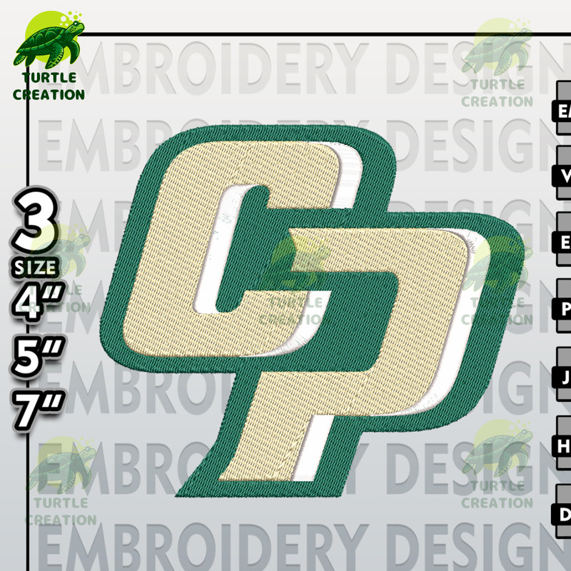 Cal Poly Mustangs Roadrunners Embroidery Designs, NCAA Logo Embroidery Files, Machine Embroidery Pattern.jpg