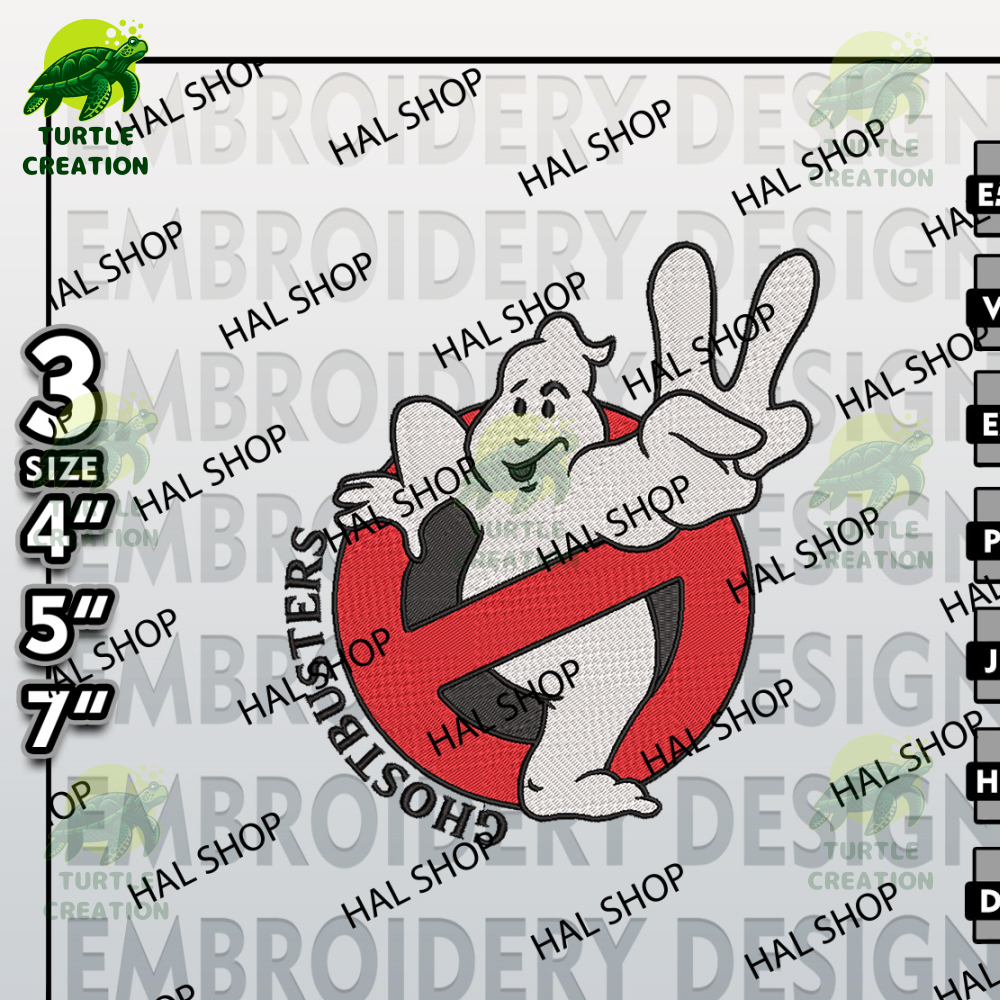 Disney Halloween Machine Embroidery Files, Ghostbusters Movie Embroidery files, Halloween Embroidery, Digital Files.jpg