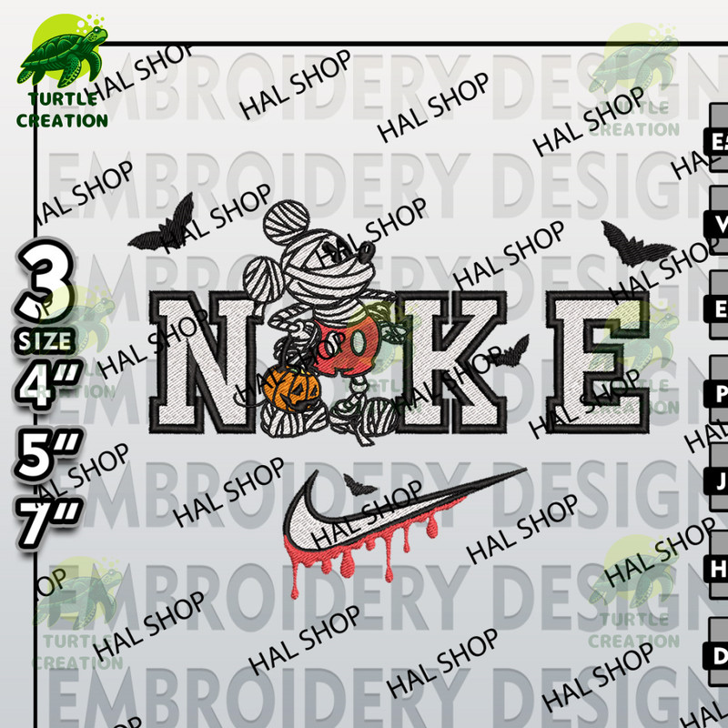 Disney Machine Embroidery Pattern, Digital Download, Mickey Mummy Halloween Embroidery Designs, Halloween Embroidery.jpg