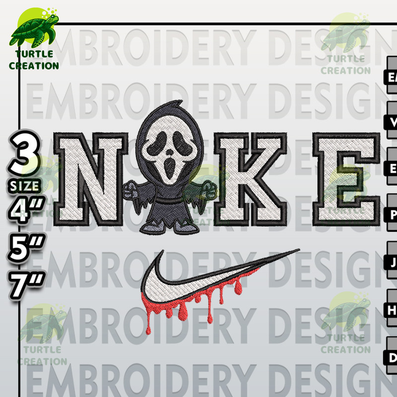 Ghostface Like Embroidery Designs, Horror Character Embroidery Files, Halloween Horror Character, Machine Embroidery Pat.jpg