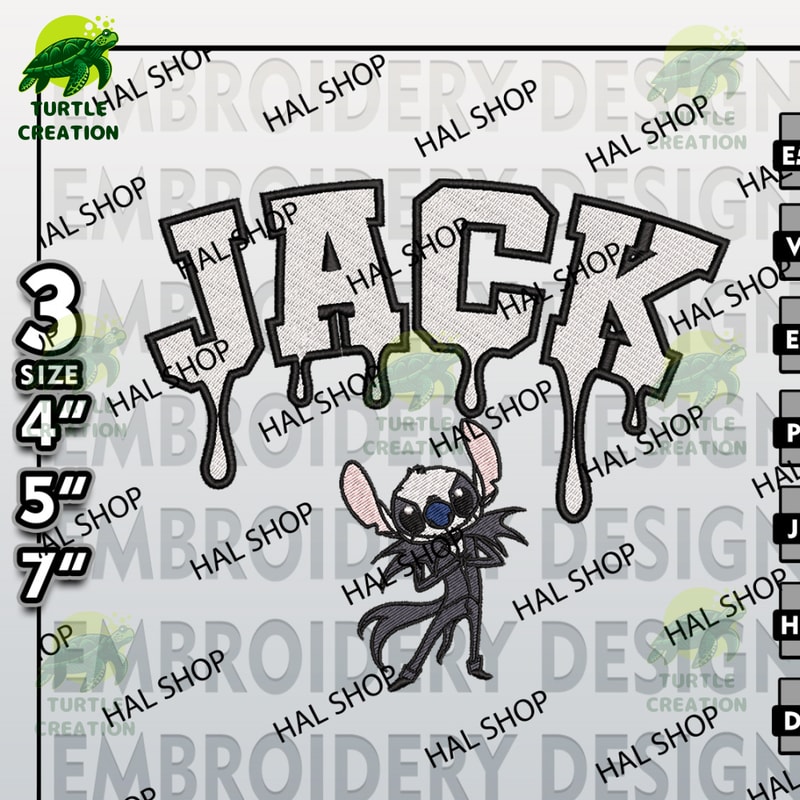 Halloween Embroidery File, Machine Embroidery, Drop Name Stitch Skellington Embroidery Files, Nightmare Before Christmas.jpg