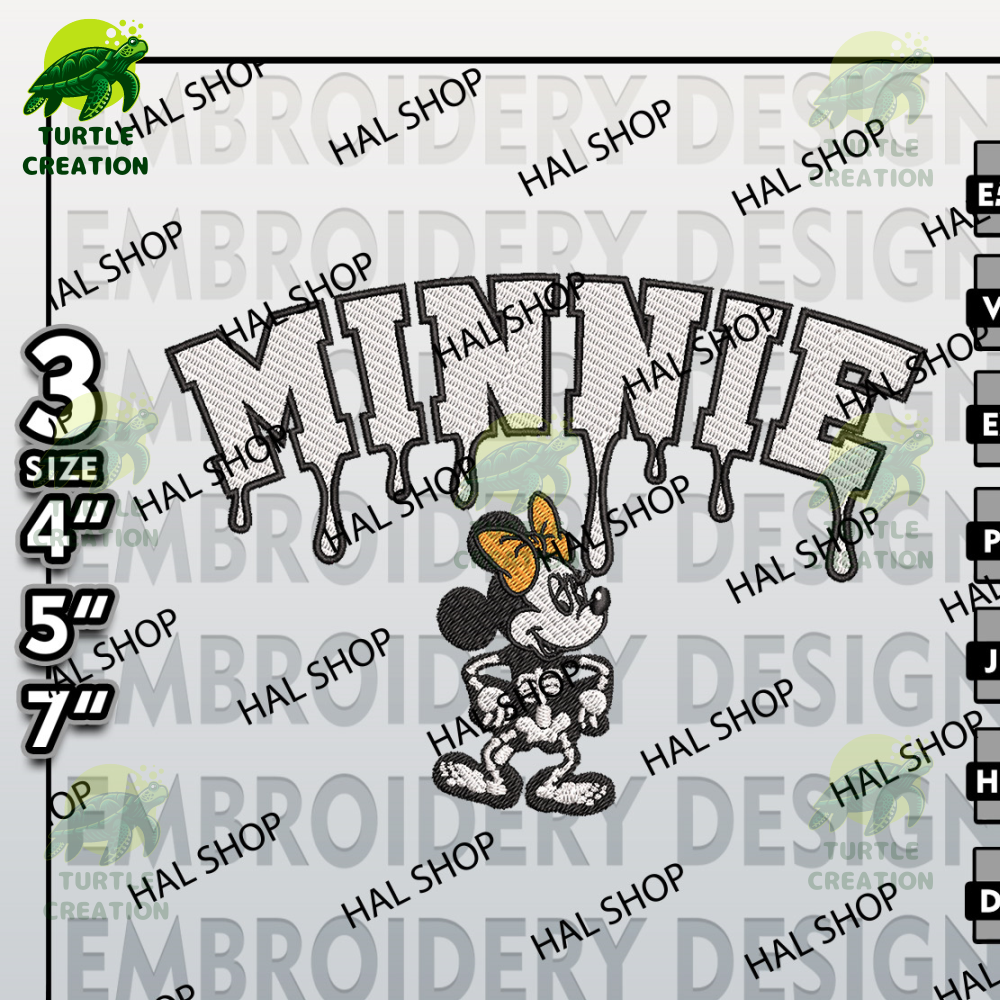 Halloween Embroidery Files, Machine Embroidery Designs, Drop Name Minnie Skeleton Embroidery Designs, Disney Halloween.jpg