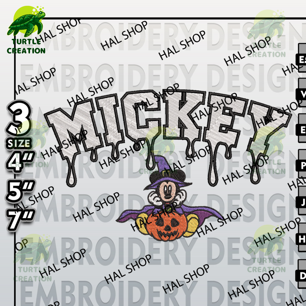 Halloween Embroidery Files, Machine Embroidery, Drop Name Cute Ghost Mickey Halloween Embroidery Designs, Disney.jpg