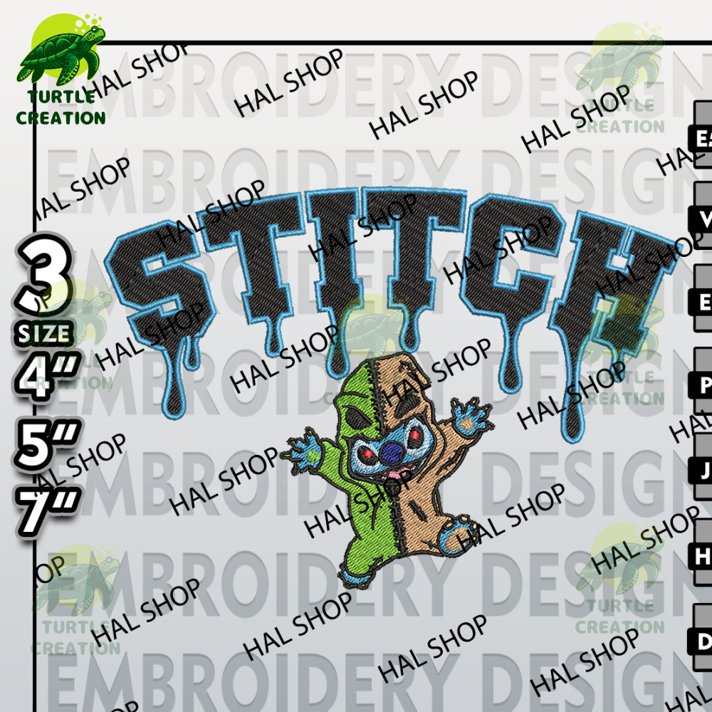 Halloween Embroidery Files, Machine Embroidery, Stitch Oogie Boogie Drop Name Embroidery Designs, Nightmare Before Xmas.jpg