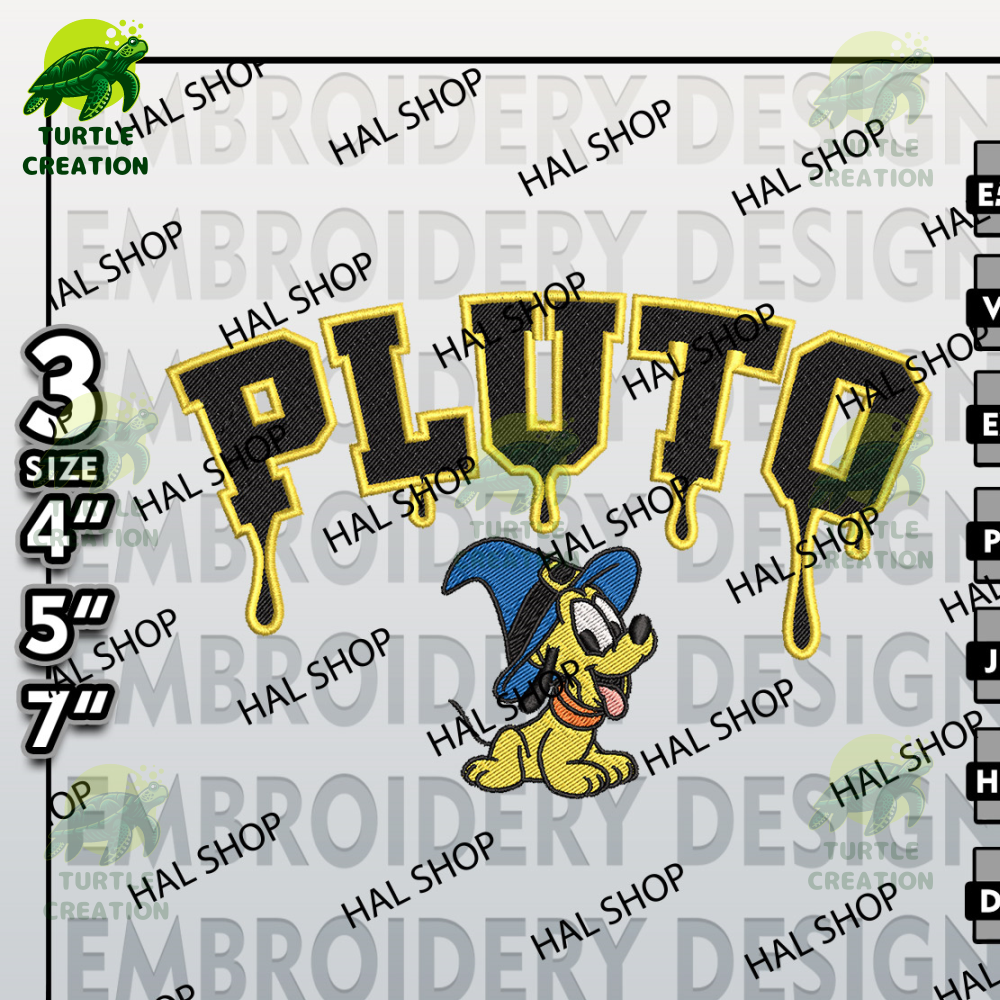 Halloween Embroidery, Spooky Machine Embroidery Files, Baby Witch Pluto Drop Name Embroidery Designs, Disney Halloween.jpg