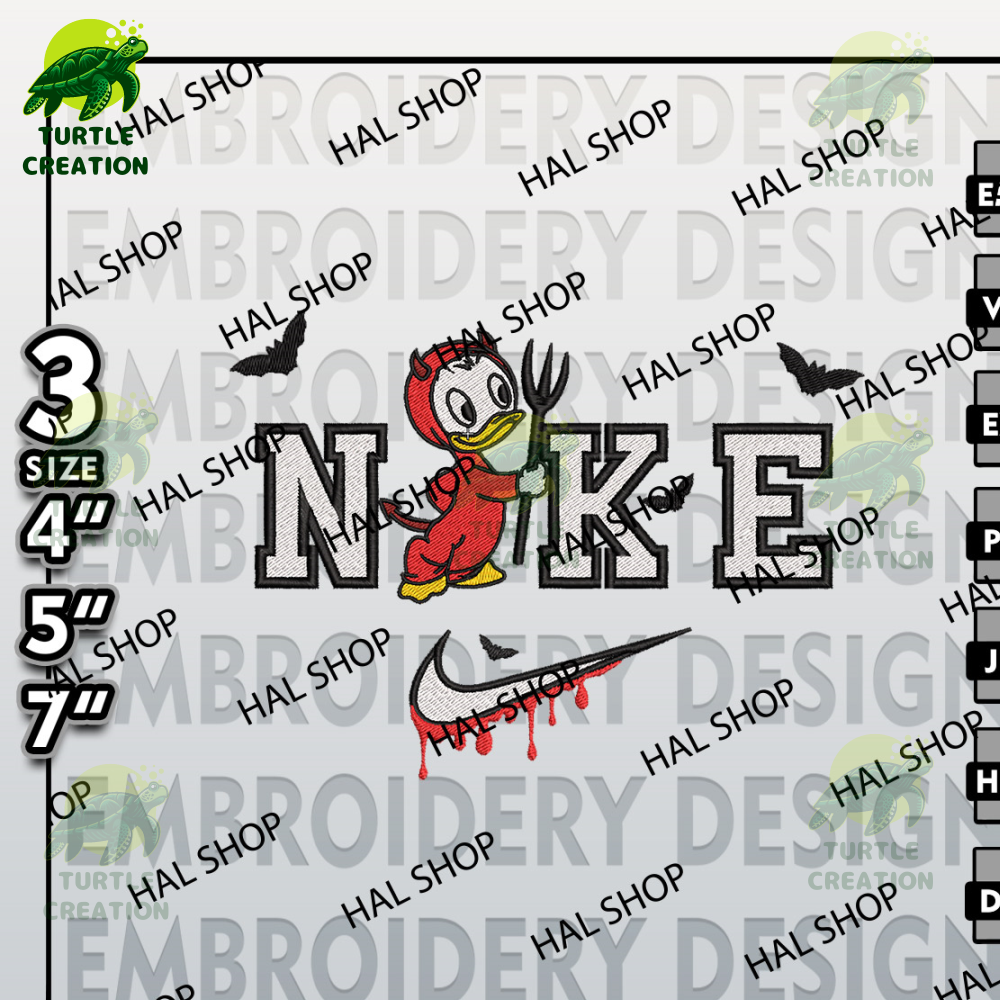 Halloween Machine Embroidery Designs, Nike Huey Duck Spooky Embroidery Files, Disney Movie Embroidery.jpg