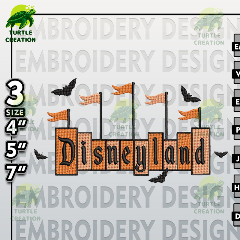 Halloween Machine Embroidery Pattern, Disneyland Halloween Embroidery files, Disney Halloween Embroidery Designs.jpg