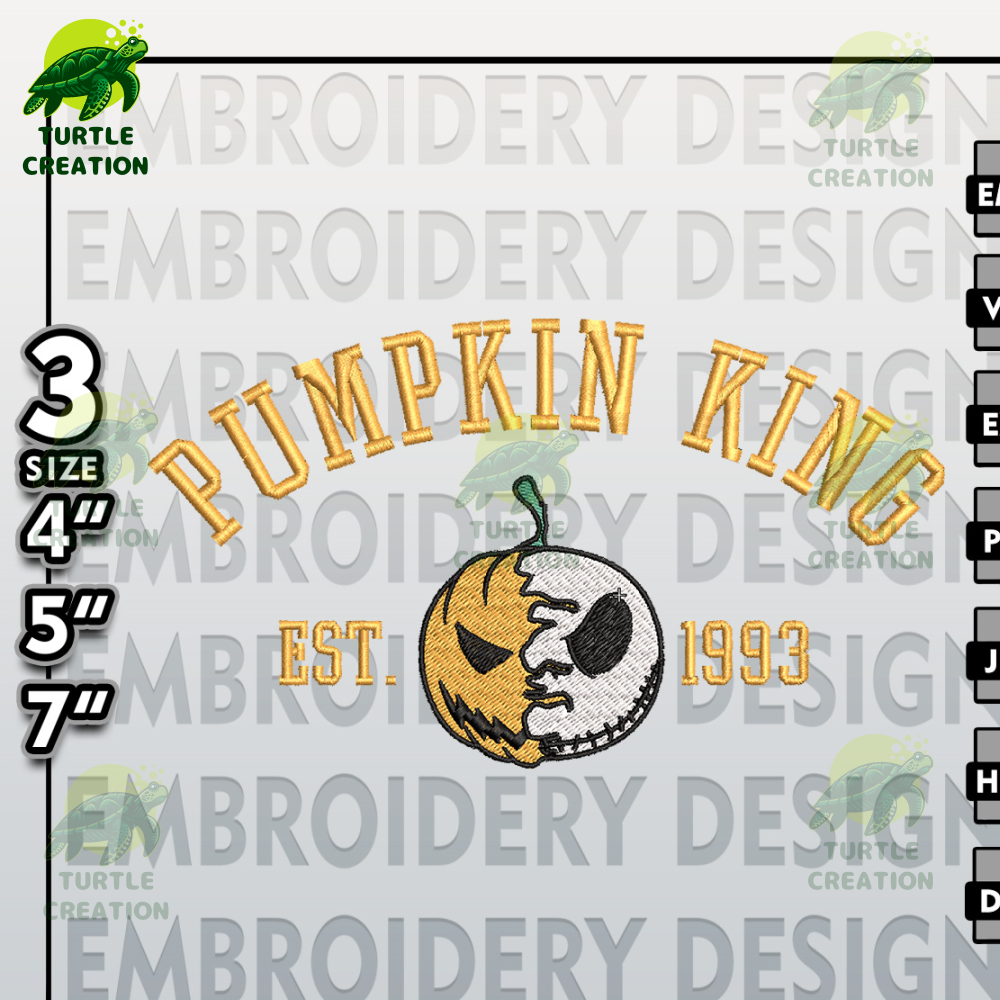 Halloween Machine Embroidery Pattern, Jack Skellington Pumpkin Embroidery files,Nightmare Before Christmas Embroidery.jpg