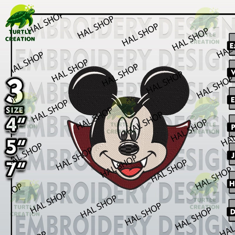 Halloween Machine Embroidery Pattern, Mickey Halloween Embroidery files, Disney Halloween Embroidery Designs.jpg