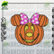 Halloween Machine Embroidery Pattern, Minnie Pumpkin Embroidery files, Disney Halloween Embroidery Designs.jpg