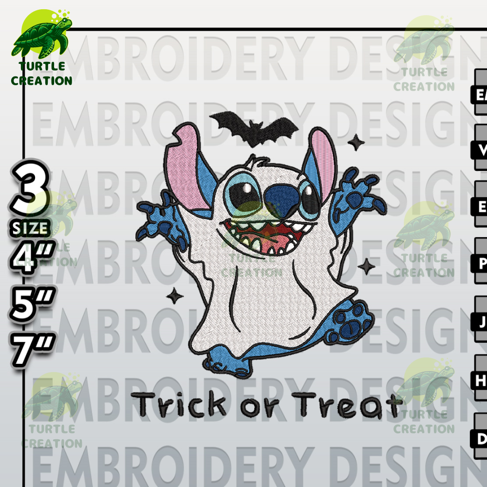 Halloween Machine Embroidery Pattern, Stitch Cute Ghost Embroidery files, Horror Characters Embroidery Designs.jpg