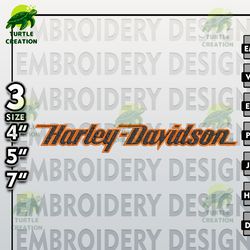 harley davidson embroidery files, harley logo embroidery designs, harley davidson logo, motorcycles -turtle creation