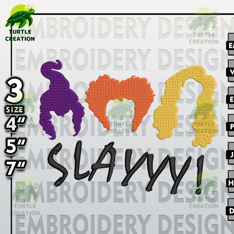 Hocus Pocus Machine Embroidery Pattern, Slayy Sanderson Sisters Embroidery files, Halloween Embroidery Designs.jpg