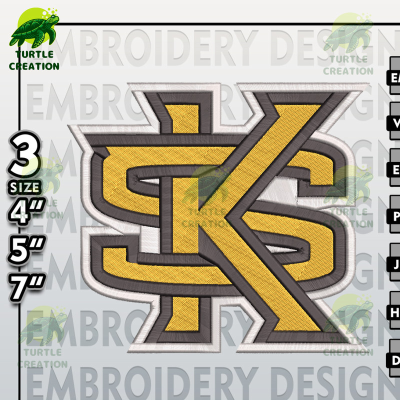 Kennesaw State Owls Embroidery Designs, NCAA Logo Embroidery Files, NCAA KSU, Machine Embroidery Pattern 2.jpg