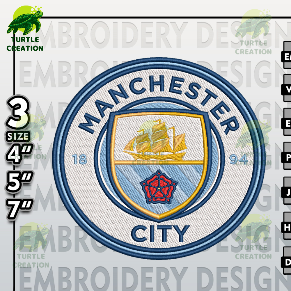 Manchester City Embroidery Designs, man city Logo Embroidery Files, man city, Machine Embroidery Pattern.jpg