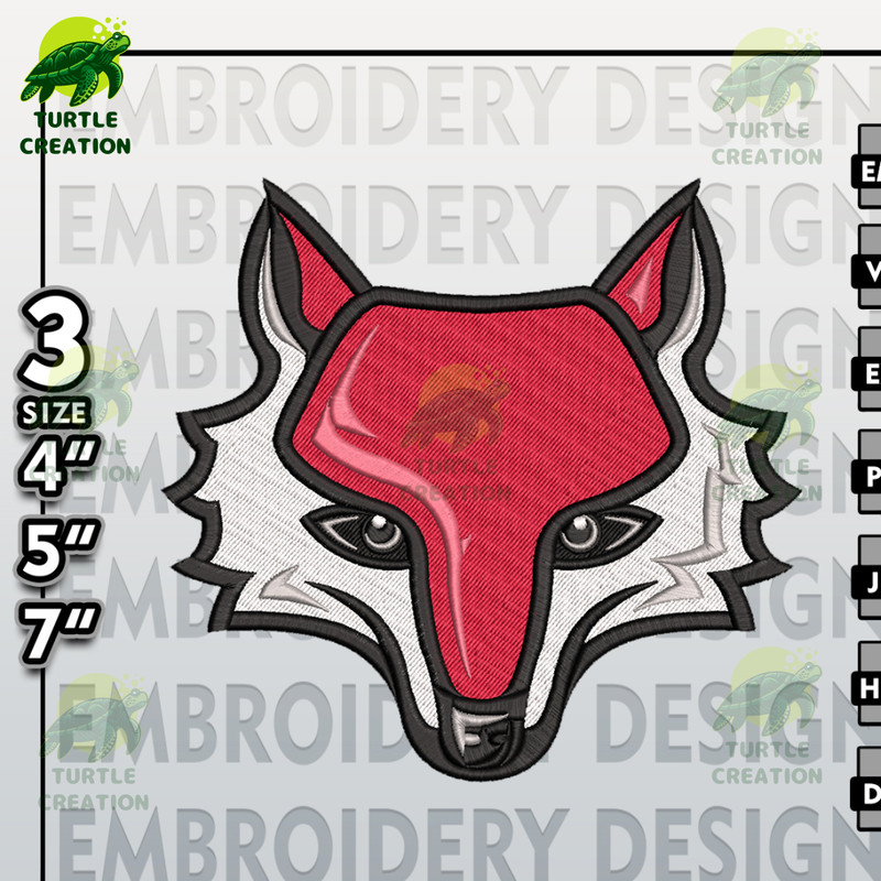 Marist Red Foxes Embroidery Designs, NCAA Logo Embroidery Files, NCAA Marist Red, Machine Embroidery Pattern.jpg