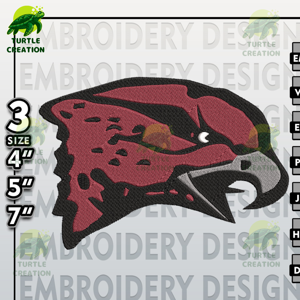 Maryland Eastern Shore Hawks Embroidery Designs, NCAA Logo Embroidery Files, NCAA Hawks , Machine Embroidery Pattern.jpg