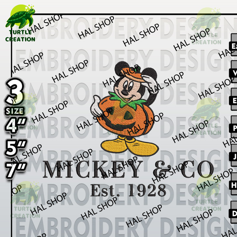 Mickey Mouse Machine Embroidery Files, Mickey and Co Pumpkin Est Embroidery files, Disney Halloween Embroidery Designs.jpg