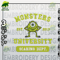Mike Wazowski Machine Embroidery Files, Monster Inc University Est Embroidery files, Halloween Embroidery Designs.jpg