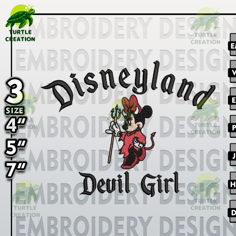 Minnie Machine Embroidery Files, Digital Files, Disneyland Devil Girl Embroidery files, Halloween Embroidery Designs.jpg