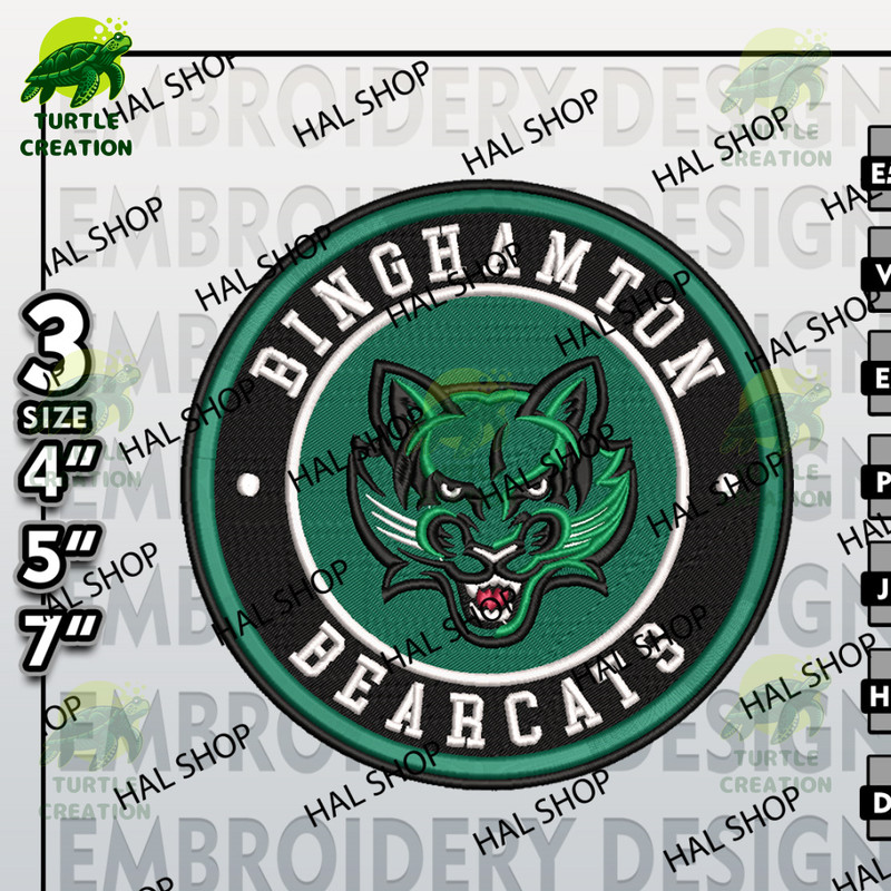NCAA Binghamton Bearcats Embroidery Designs, NCAA Binghamton Bearcats Logo Embroidery Files, Machine Embroidery Designs.jpg