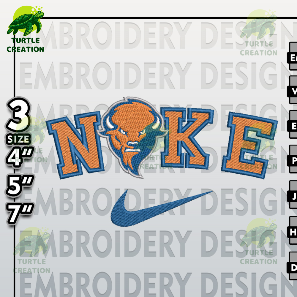 NCAA Embroidery Files, Nike Bucknell Bison Embroidery Designs, Bucknell Bison, Machine Embroidery Files.jpg
